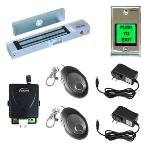 magnetic door lock with button release and wireless receiver - FPC-5006