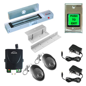 magnetic door lock with button release door buzzer system