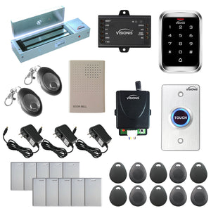 maglock door entry system with keypad card reader, RF transmitter and receiver - FPC-5147