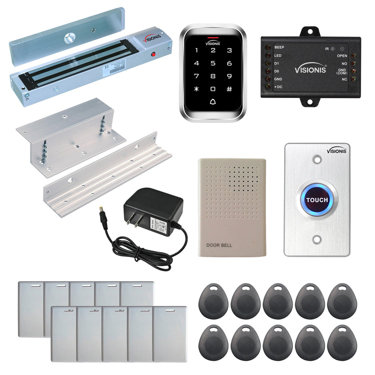 300 lbs magnetic door lock with keypad kit for door access control -  FPC-5280-VS