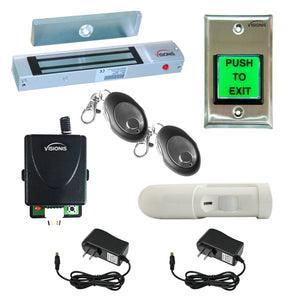 magnetic door lock with button release with RF transmitter and receiver - FPC-5354