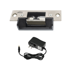 Electric door strike VIS-EL103-FSE with power supply for door access contro