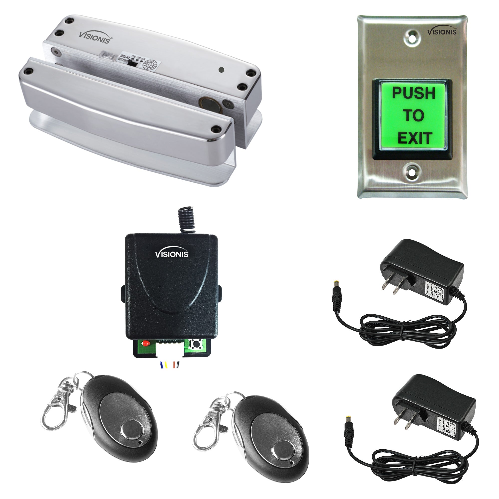 Electric drop bolt lock and RF wireless transmitter and receiver - FPC-5442