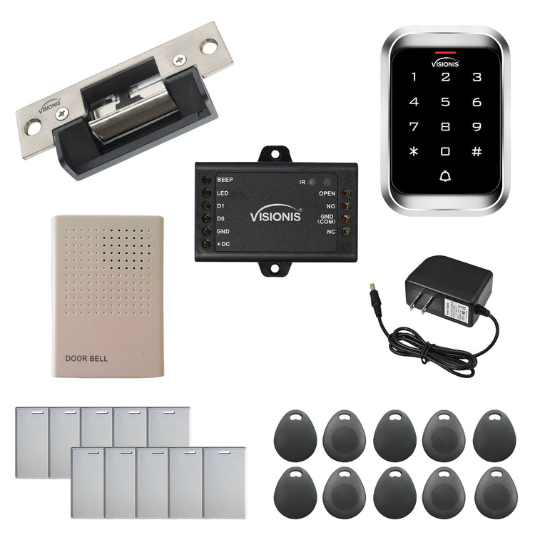 electric door strike with keypad card reader, motion sensor - FPC-5455