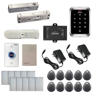 Stand alone card access system with electric bolt lock, keypad card reader,
motion sensor - FPC-5462