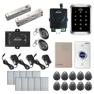 Stand alone card access system with electric bolt lock, keypad card reader,
RF transmitter and receiver - FPC-5473
