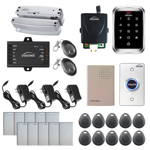 Stand alone card access system with electric bolt lock, keypad card reader,
RF transmitter and receiver - FPC-5474