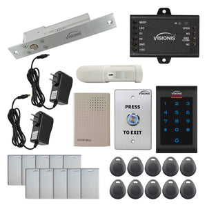 Standalone access control system with electric drop bolt lock, keypad, motion sensor - FPC-5552