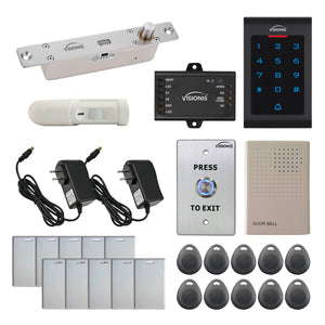 Standalone access control system with electric drop bolt lock, keypad, motion sensor - FPC-5553