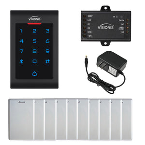 standalone keypad access control with power supply and proximity cards - FPC-5672