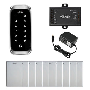 standalone keypad access control with power supply and proximity cards - FPC-5678