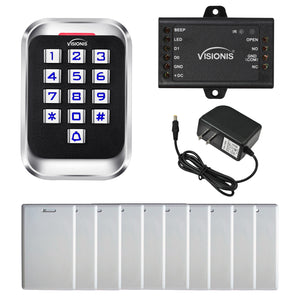 standalone keypad access control with power supply and proximity cards - FPC-5683