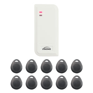 Proximity card reader. Wiegand 26 Bit + Pack Of 10 Proximity Key Tags - FPC-6439