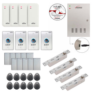 Commercial building access control systems with electric drop bolt lock, Software, card reader and controller - FPC-6562