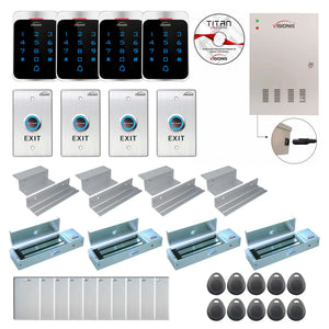 Building access control systems with magnetic door lock, controller box, keypad  and card reader - FPC-7307
