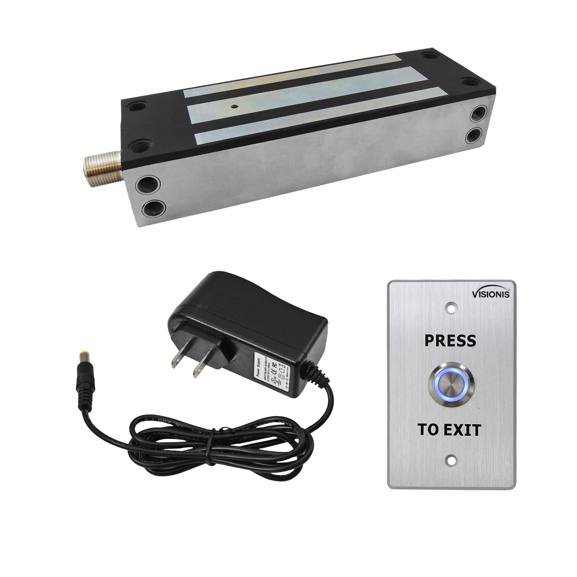 1500 lbs gate maglock kit with button release - FPC-7333