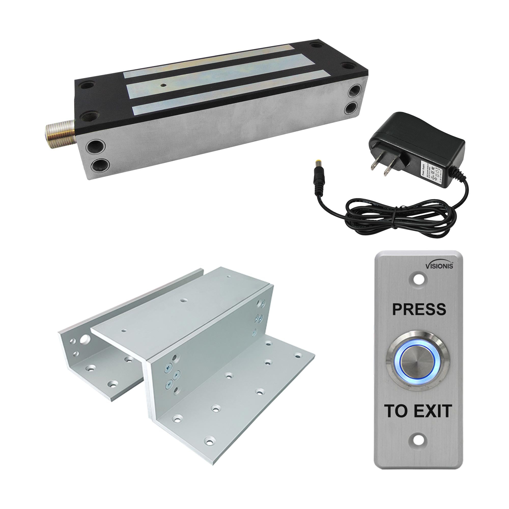 1500 lbs gate maglock kit with button release - FPC-7334