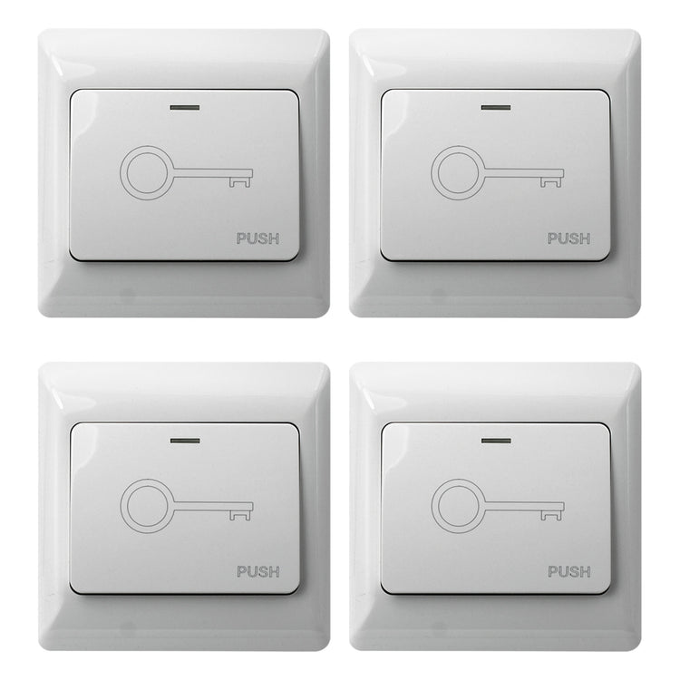 Pack of 4 Push to exit buttons for door release - VIS-7030 Visionis