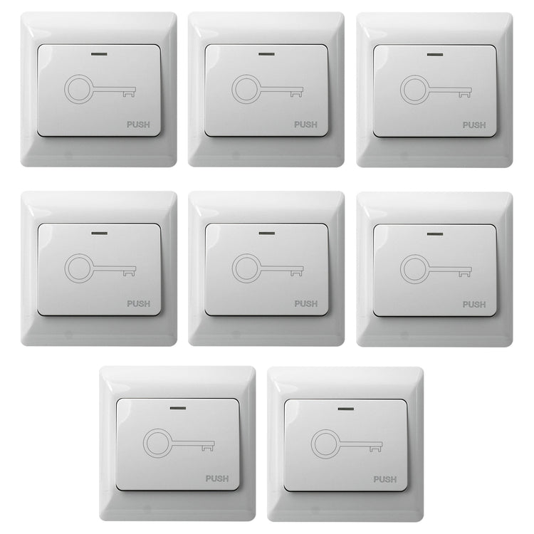 Pack of 8 Push to exit buttons for door release - VIS-7030 Visionis