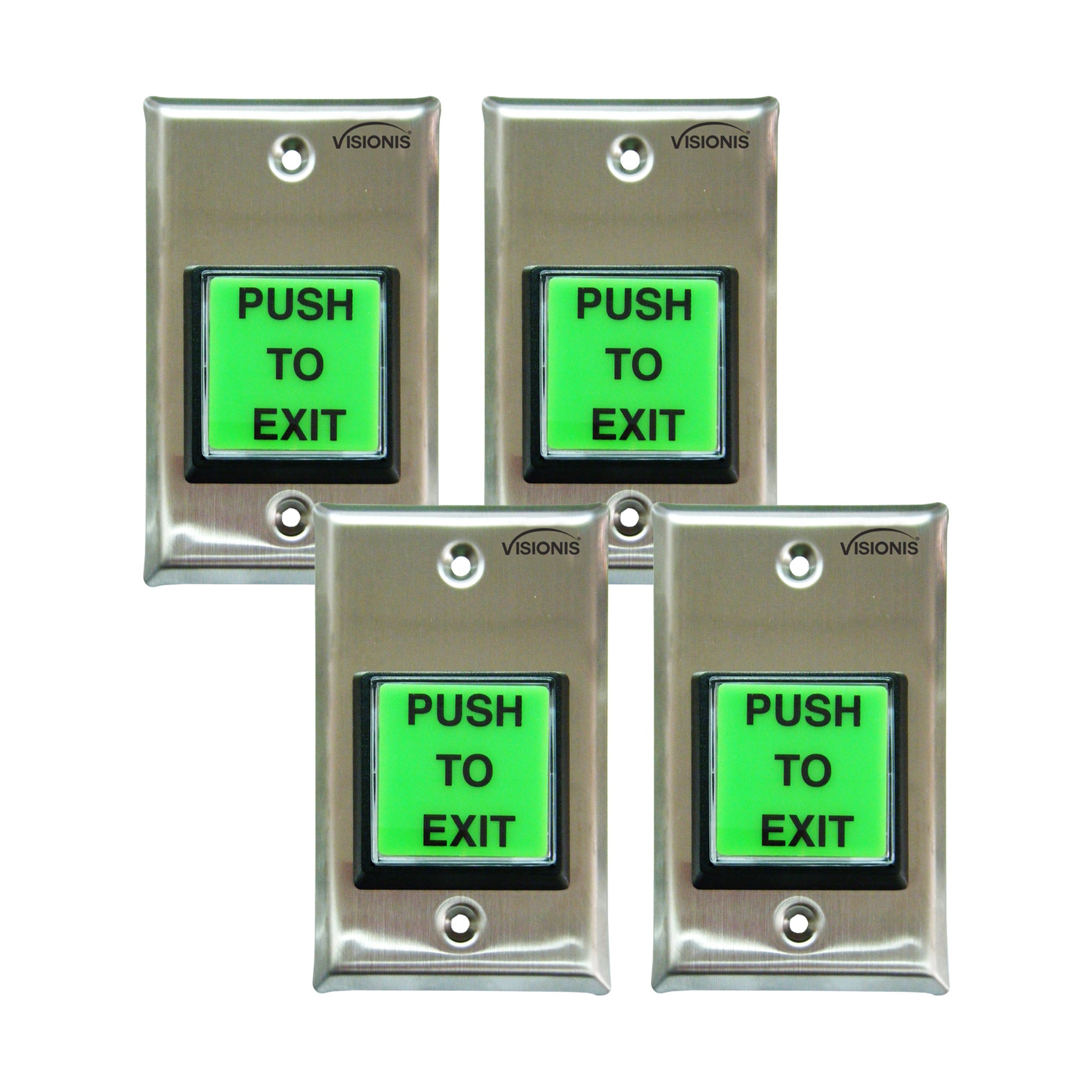 Pack of 4 green request to exit buttons - VIS-7000 Visionis