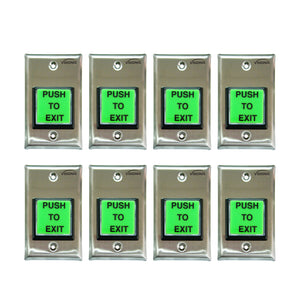 Pack of 8 green request to exit buttons - VIS-7000 Visionis
