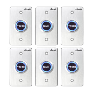 Pack of 6 Touch Request To Exit Button For Door Access Control - VIS-7005 Visionis