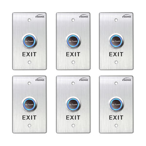 Pack of 6 No Touch Exit Buttons for Door Release