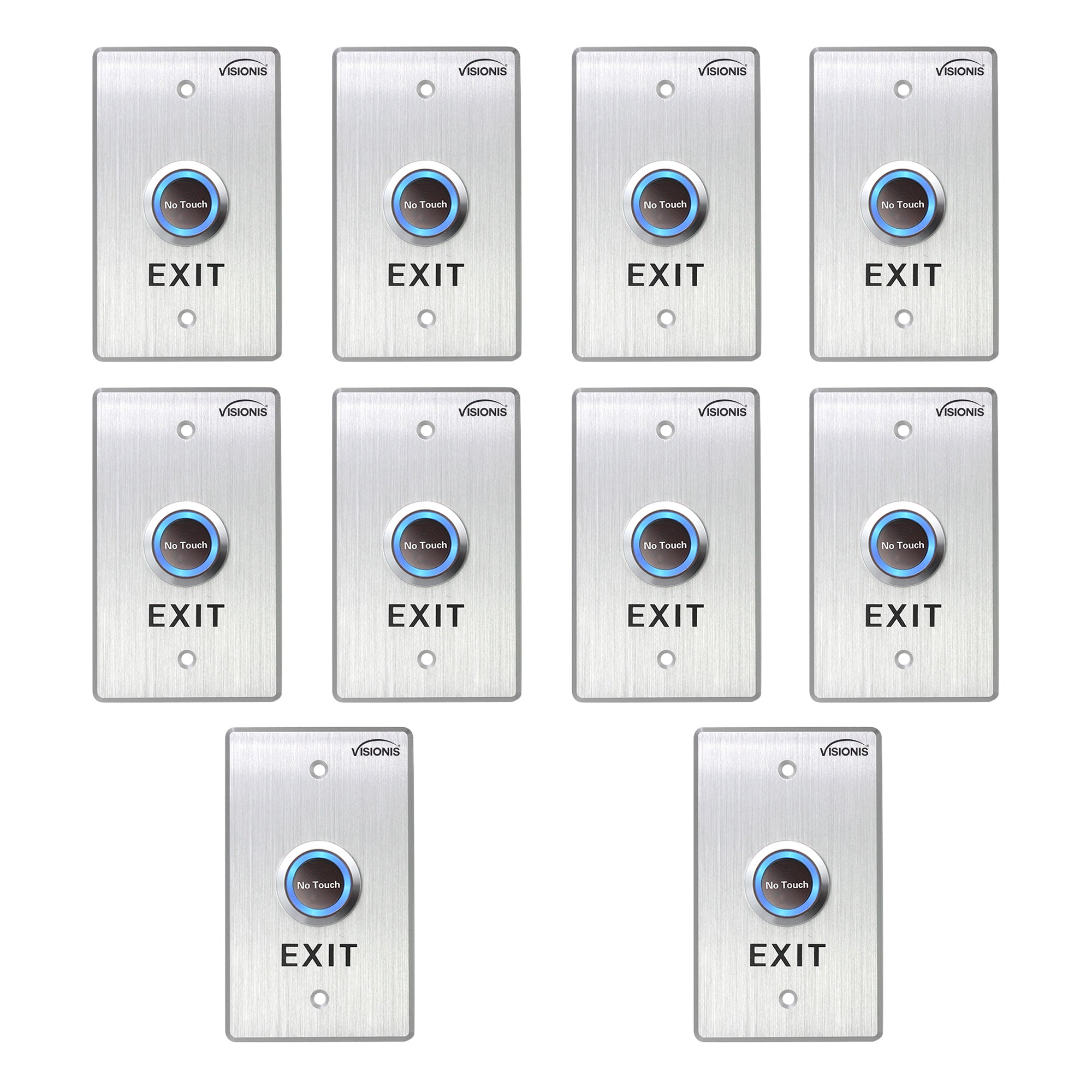 Pack of 10 No Touch Exit Buttons for Door Access Control