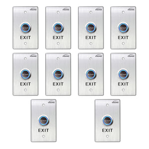 Pack of 10 No Touch Exit Buttons for Door Access Control