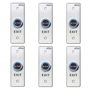 Pack of 6 No Touch Request To Exit Button with Timer Delay VIS-7028 - FPC-7563 Visionis