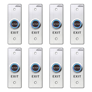 Pack of 8 No Touch Request To Exit Button with Timer Delay VIS-7028 - FPC-7564 Visionis