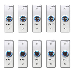 Pack of 10 No Touch Request To Exit Button with Timer Delay VIS-7028 - FPC-7565 Visionis