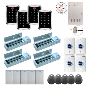 Door access control system for office with 1200 lbs Maglocks, Software, proximity card reader and controller - FPC-7983