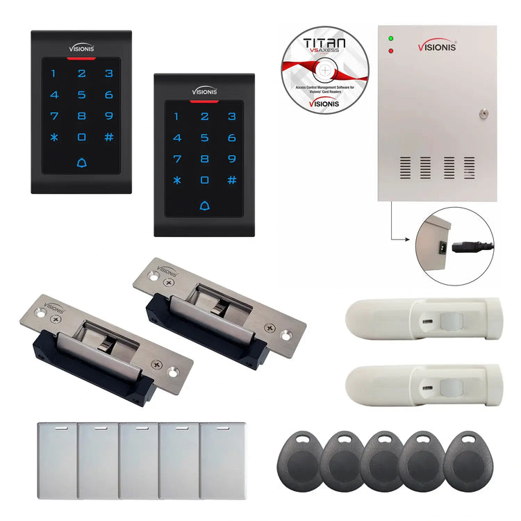 Business access control systems with Electric Door Strikes, Software, proximity card reader and controller - FPC-8082