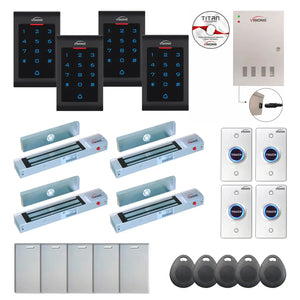Business access control systems with 300 lbs Maglocks, Software, proximity card reader and controller - FPC-8085