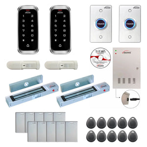 Card access control systems with 300 lbs Magnetic Door Locks, Software, card reader and controller - FPC-8131