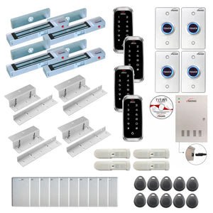 Commercial access control systems with 300 lbs Magnetic Door Locks, Software, card reader and controller - FPC-8158