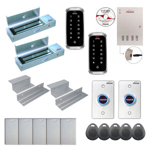 Commercial access control systems with 1200 lbs Magnetic Door Locks, Software, card reader and controller - FPC-8170