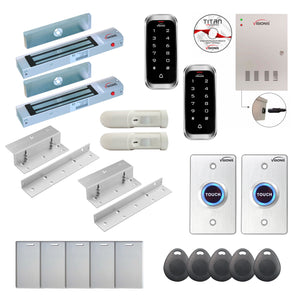 Commercial access control systems with 300 lbs Magnetic Door Locks, Software, card reader and controller - FPC-8174