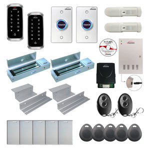Commercial access control systems with 1200 lbs Magnetic Door Locks, Software, card reader and controller - FPC-8182
