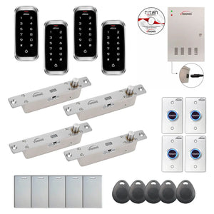 Access control security systems with Electric Bolt Lock, card readers, software - FPC-8201
