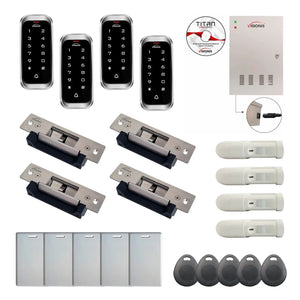 Access control security systems with Electric Door Strikes, card readers, software - FPC-8204