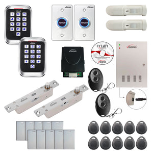 Access control systems for office buildings with Electric Bolt Lock, card readers, PIR Motion Sensors, software - FPC-8251