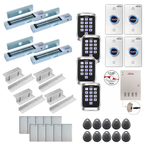 Access control systems for office buildings with 300 lbs Maglocks, card readers, push to exit buttons, software - FPC-8256