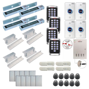 Access control systems for office buildings with 600 lbs Maglocks, card readers, push to exit buttons, software - FPC-8263