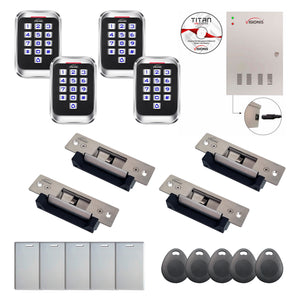 Badge access control systems with Electric Door Strikes, card readers, software - FPC-8306