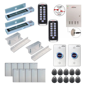 Door access control systems for Office with 600 lbs Magnetic Door Locks, card readers, software - FPC-8337