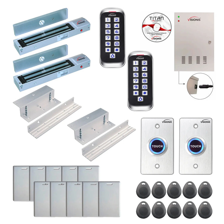 Door access control systems for Office with 600 lbs Magnetic Door Locks, card readers, software - FPC-8337