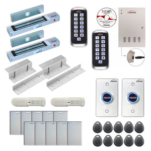 Door access control systems for Office with 300 lbs Magnetic Door Locks, card readers, motion sensors, software - FPC-8343