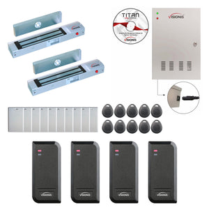 Card access control systems with magnetic door locks, controller box, wiegand card reader - FPC-8526